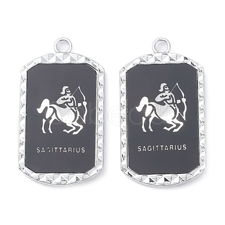 Alloy Twelve Constellations Series Big Pendants PALLOY-O107-01P-07-1