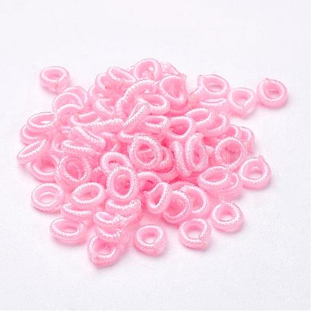 Polyester Weave Beads WOVE-N003-46-1
