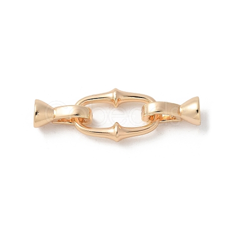 Brass Fold Over Clasps KK-U052-30G-1