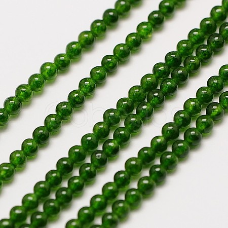 Natural Taiwan Jade Round Beads Strands X-G-A130-2mm-M08-1