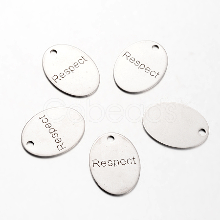 Non-Tarnish Spray Painted 201 Stainless Steel Pendants STAS-I048-L05-1