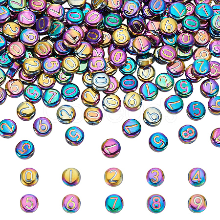 150Pcs 10 Colors Electroplate Glass Beads GLAA-AR0001-79A-1