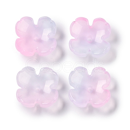Baking Paint Glass Bead Caps GLAA-S202-04B-1