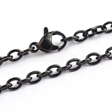 304 Stainless Steel Cable Chain Necklaces STAS-F016-21A-1