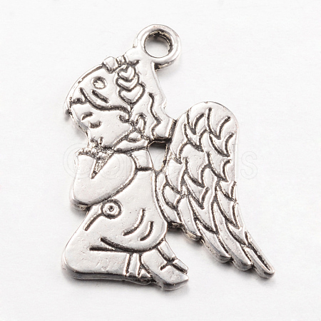 Tibetan Style Alloy Pendants X-TIBEP-Q063-08AS-NR-1