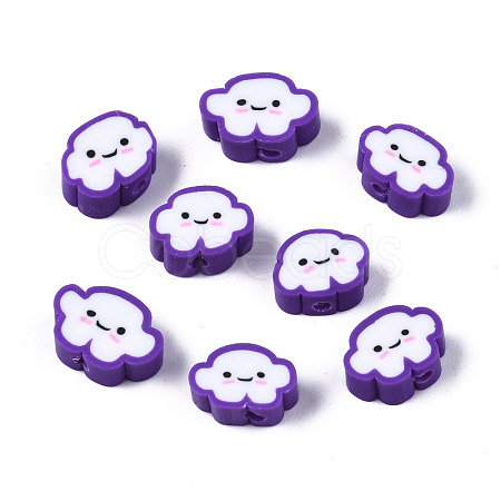 Handmade Polymer Clay Beads X-CLAY-N008-033A-1