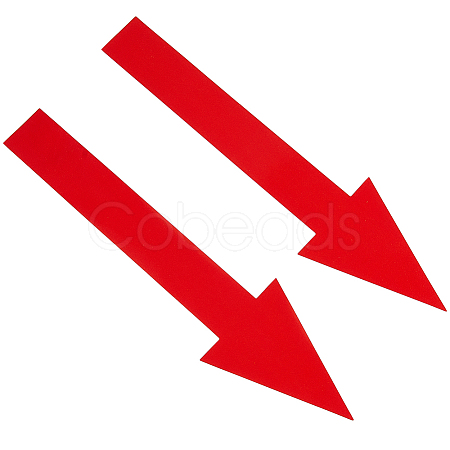 PVC Self Adhesive Arrow Label Stickers DIY-WH0504-18E-1