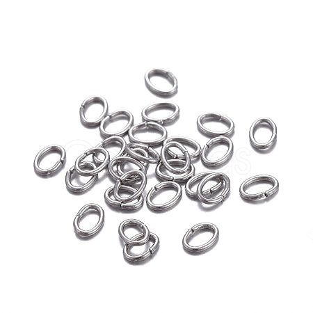 Tarnish Resistant 304 Stainless Steel Open Jump Rings A-STAS-F221-40P-I-1