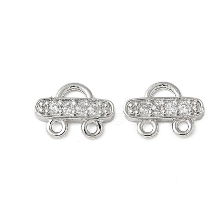 Brass Micro Pave Cubic Zirconia Chandelier Component Links KK-P290-28P-1