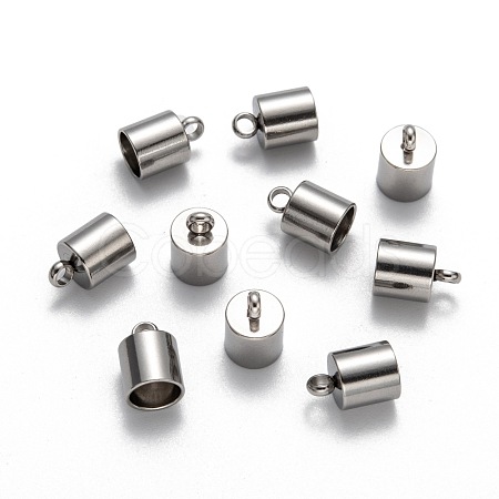 Tarnish Resistant 304 Stainless Steel Cord Ends STAS-E020-7-1