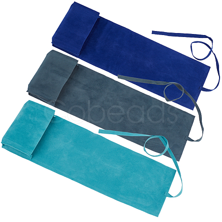3Pcs 3 Colors Double-Sided Velvet Tarot Cards Storage Bags ABAG-CN0001-04-1