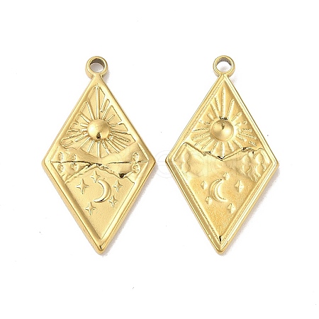 Ion Plating(IP) 304 Stainless Steel Pendants X-STAS-L020-038G-1