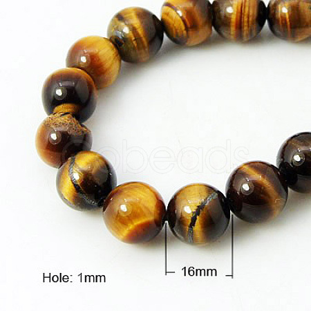 Natural Tiger Eye Beads Strands G-G099-16mm-5-1