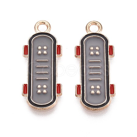 Alloy & Enamel Pendants ENAM-T021-50G-1