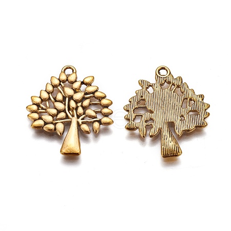 Tibetan Style Alloy Pendants TIBEP-A13000-AG-FF-1