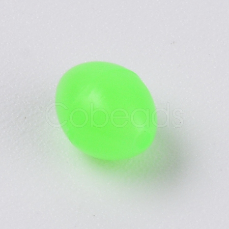 Plastic Luminous Glow Fishing Beads FIND-WH0075-40E-1