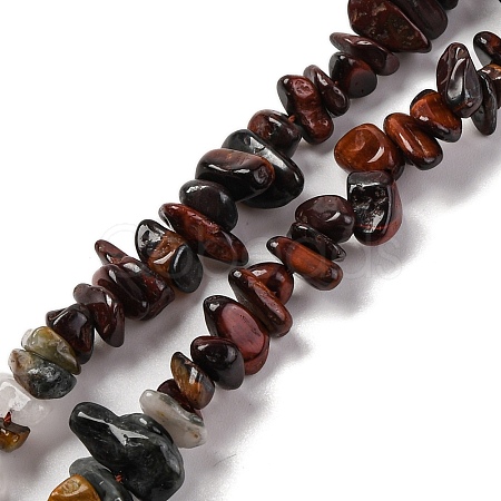 Natural Eagle Eye Stone & Tiger Eye & Dyed Red Tiger Eye Beads Strands G-L610-A16-01-1