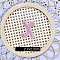 Computerized Embroidery Cloth Self Adhesive Patches, Stick on Patch, Costume Accessories, Letter, Pink, X:27x17mm