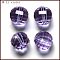 K9 Glass, Imitation Austrian Crystal Beads, Grade AAA, Faceted, Round, Lilac, 6mm, Hole: 0.7~0.9mm