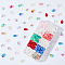 AHADERMAKER 200Pcs 10 Styles Transparent Glass Charms, Teardrop & Oval, Mixed Color, 8~14x6~8x4~5.5mm, Hole: 1~1.2mm, 20Pcs/style