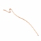 Brass Hair Sticks, Twist, S Shape, Updo Hair Pins Clips, Light Gold, 145x3x1.5mm, Hole: 1.6mm