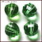 K9 Glass, Imitation Austrian Crystal Beads, Grade AAA, Faceted, Round, Lime Green, 10mm, Hole: 0.9~1mm