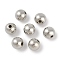 CCB Plastic Round Beads, Platinum, 5.5x5mm, Hole: 1.2mm