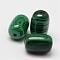 Wax Gourd Natural Malachite Beads, 12x8mm, Hole: 1mm