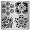 Stainless Steel Cutting Dies Stencils, for DIY Scrapbooking/Photo Album, Decorative Embossing DIY Paper Card, Flower Pattern, 16x16x0.05cm