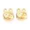 CCB Plastic Beads, Rabbit, Golden, 8x6x5mm, Hole: 1.4mm