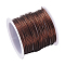 Round Copper Wire Copper Beading Wire for Jewelry Making, Long-Lasting Plated, Saddle Brown, 20 Gauge, 0.8mm, about 26.24 Feet(8m)/roll