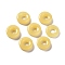 Glass Linking Rings, Imitation Jade, Round Ring, Light Khaki, 12.5x4mm, Inner Diameter: 5mm