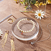 Flat Round Transparent Acrylic Display Base DJEW-WH0034-50D-5