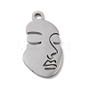 Tarnish Resistant 304 Stainless Steel Pendants STAS-F271-09B-P-2