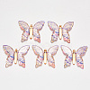 Transparent Acrylic Pendants TACR-R140-06G-1
