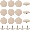 36Pcs Flat Round Cloth Cap Nail Buttons BUTT-CY0001-34C-1