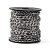 Tarnish Resistant 304 Stainless Steel Mother-Son Chains CHS-K001-32-7mm-3