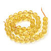 Natural Citrine Beads Strands G-T064-20-10mm-2