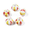 Handmade Porcelain European Beads PORC-S504-009-1