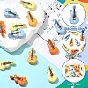 16Pcs 4 Colors Spray Painted Zinc Alloy Pendants FIND-CJ0005-51-3