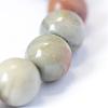 Natural Silver Leaf Jasper Round Bead Strands G-E334-6mm-04-4