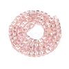 Electroplate Glass Beads Strands EGLA-D018-8x8mm-32-2