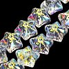 Electroplate Baking Paint Glass Beads Strands EGLA-K061-12A-AB01-2