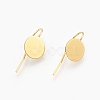 Brass Earring Hooks KK-A093-G-NF-1