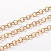 Ion Plating(IP) 304 Stainless Steel Rolo Chains CHS-K004-17G-0.6mm-1