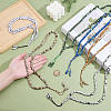 6Pcs 6 Colors Muslim Acrylic Round Prayer Beads Bracelets BJEW-PH0004-55-3