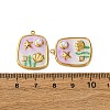 304 Stainless Steel Enamel Pendants STAS-L299-18G-03-3
