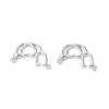Eco-Friendly Rack Plating Brass Pendants KK-F845-10P-1