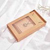 Foldable Drawer Type Creative Kraft Paper Box CON-WH0077-12-4