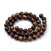Natural Tiger Eye Beads Strands G-S259-21-4mm-4